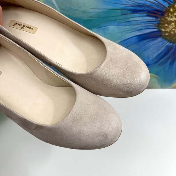 PAUL GREEN Samona Block Heel Pump In Cachemire Metallic Size 4.5 / US 7 - Picture 13 of 13